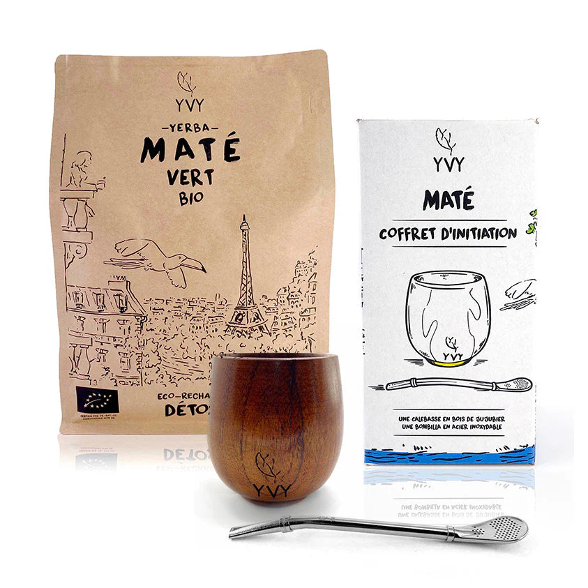 Yerba mate start kit - matekop, bombilla og 500g yerba mate
